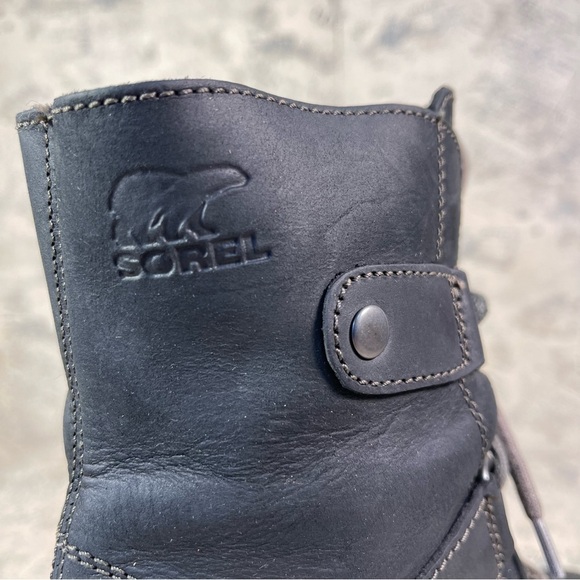 Sorel Joan of Arctic Wedge Mid High Bootie Lace Up Boots Sz 8 - Picture 12 of 12